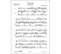 CLASSICAL SHEET MUSIC - Temps d'M - A. LOPEZ - Flute & Piano