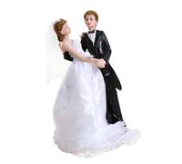 Classical Wedding Anniversary Cake Top Resin Couple Figurine Decorative For Ceremony Display Home Accent Wedding Dessert