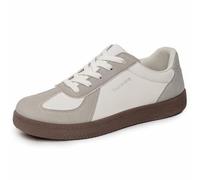 Classiche Scarpe da Ginnastica tedesche per Allenamento Casual, comode e alla Moda, Scarpe da Passeggio Leggere e comode. (Beige, 36)