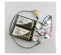 Classici Magneti Humbucker Alnicoque Pickup Per Chitarra Con Set Di Cablaggi Push Pull Accessori di Ricambio per Chitarra (Color : 01)