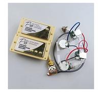 Classici Magneti Humbucker Alnicoque Pickup Per Chitarra Con Set Di Cablaggi Push Pull Accessori di Ricambio per Chitarra (Color : 02)