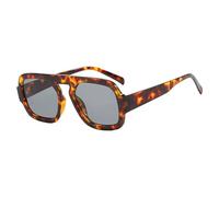 Classici occhiali da sole rotondi con grande montatura in plastica, per uomo e donna, design senza tempo, per il tempo libero e la vita quotidiana, lenti robuste con protezione, versatili combinabili