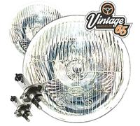 Classico Auto 7 " Pollici Faro Conversione Alogena Kit Rhd Forti H4 Bulbo Numero