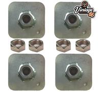 Classico Auto Camion Furgone Seat Belt Mounting Plates 7/16 CM Prigionieri