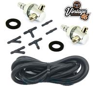 Classico Auto Lavafari Tubo Cromo Doppio Coppia WSB129 Mini Jag MG Ford Triumph