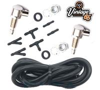 Classico Auto Lavafari Tubo Cromo Doppio Coppia WSB136 Mini Jag MG Ford Triumph