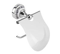 Classico bagno portarotolo con deflettore impermeabile a parete blu e bianco porcellana modello Silver