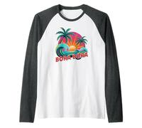 Classico Bora Bora BFF Vacanza Nuotare Vacay Corrispondenza Mamma Maglia con Maniche Raglan