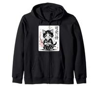 Classico Carino Kawaii Baby Samurai Cat - Carino Giapponese Sakura Felpa con Cappuccio
