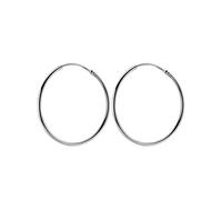 Classico ciondolo rotondo semplice collezione cerchio s vero argento sterling 925 moda grande for gioielli da donna(9cm)
