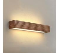 Classico classico classico rustico a muro di legno lunghe funce noce noce vintage fattoria lampada a parete lineare a led vanità barra da parete bagno su specchio verso l'alto sul comodino per il