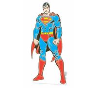 Classico Comic Stile Superman Lifesize Cartone Ritaglio IN Piedi Stand-Up Dc