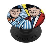 Classico Comico Duo Pop Art Retro Bombetta Cappello Illustrazione PopSockets PopGrip Adesivo