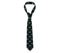 Classico Cravatta da Uomo Blue Ufo Cravatte sottili Elegante Cravattino per Lavoro per Uomo affari ufficio