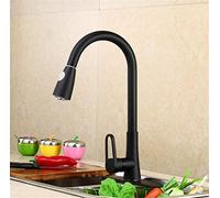 Classico europeo Classico spray testa spray nero caldo e freddo rubinetto miscetta mista saldatura in rame vernice per cucina lavello mixer tocco 3 360 mazzo girevole montato LWX