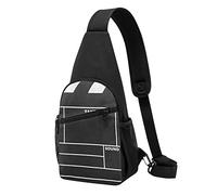 Classico Film Clapboard Nero Casual Una Spalla Cross Body Borsa Del Petto Del Raccoglitore Del Telefono Sacchetto Del Telefono Degli Uomini Cross Body Bag, Nero , Taglia unica