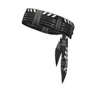 Classico film Clapboard Stampa Nera Cravatta Fasce per il sudore Atletico per Uomini Donne Cravatta Testa Sport Bandana per Yoga Palestra