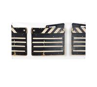 Classico Film Clapboard Stampa Nera Decorazione Del Partito,Migliori Bandiere Banner Per Eventi,Disegni Innovativi Per Compleanno Forniture