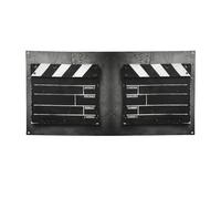 Classico Film Clapboard Stampa Nero Banner Interno/esterno Sfondo Banner Puntelli Hip Hop Evento Segno A Tema Decorazioni