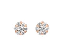 Classico fiocco di neve a cuore con diamante rotondo da 0,5 ct