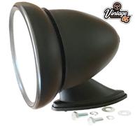 Classico Gara Auto Stile Bullet S / Nero Regolabile Piatto Vetro Ali Specchio