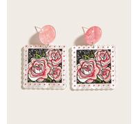Classico Giapponese Mare Onda Stile Rotondo Acrilico Goccia Orecchini Moda Gioie