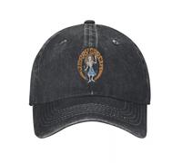 Classico Jerry Garcia Band, Scheletro Hippy, Cartone Animato Vintage Demin Cappello Trucker Berretti Traspiranti da Uomo Berretto Uomo Estate Essenziale per L'Estate