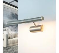 Classico Lampada quadro Cromato opaco L:37cm 2xE14 allungabile Lampada Soggiorno