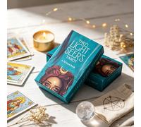 Classico Mazzo di Tarocchi The Light Seer's, Gioco di Carte in Carta Resistente, Popolare Gioco da Festa e Attività per Serate di Giochi per Adulti e Riunioni Carta tessile