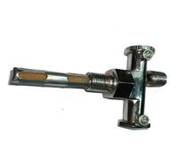 Classico Moto Cromo Rubinetto Della Benzina 3/8 x 1/4 Doppio Pompetta Con