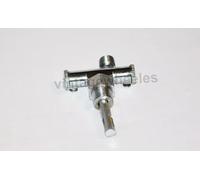 Classico Moto Cromo Rubinetto Della Benzina 3/8 x 1/4 Doppio Pompetta Con