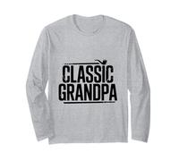 Classico Nonno con Fumatori Pipa Vintage Maglia a Manica