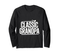 Classico Nonno con Fumatori Pipa Vintage Maglia a Manica