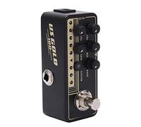 Classico Pedale del Suono Rock, Interfaccia da 1/4 di Pollice, Scocca in Metallo, Effetto Preamplificatore Digitale a Doppio Canale per Altoparlanti