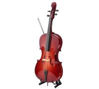 Classico piccolo violoncello realizzato a mano accento decorativo con corde realistiche e pioli per accordatura, adatto per gli amanti della musica, ornamento artigianale per violoncello
