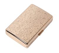 Classico Portasigarette/Contenitore Vintage in Metallo, Contiene 100 mm 16 Pezzi (16pcs 100mm, champagne gold)