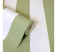 Classico Righe Juliette Parati Mica Lucente Fine Decor Vinile FD43459 Verde