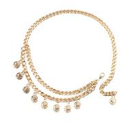 Classico ritratto a doppio strato, con nappine rimovibili, per il corpo, per donne, accessori alla moda, catena a due livelli, con ciondolo cameo, Taglia unica, come descritto, come descritto