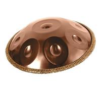 Classico tamburo per handpan in acciaio, tamburo per handpan in re minore 10 note 432Hz/440Hz con borsa per handpan, 2 bacchette per test per handpan, supporto per tamburo a mano