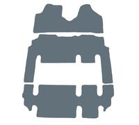 Classico Tappetini GRAFITE per Fiat Scudo II persone 1x porta laterale 2006-2016