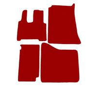 Classico Tappetini, Tappeti ROSSO per Mercedes Actros MP4 Single Cab con frigo,