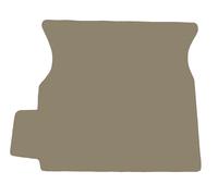 Classico Tappeto bagagliaio BEIGE SCURO per Tesla X Facelift '21-. dietro la 3 f