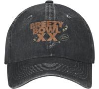 Classico Unisex Chris Brown Breezy Bowl XX Tour 2025 Cappello con Stampa Moda Distressed Washed Baseball cap Regolabile