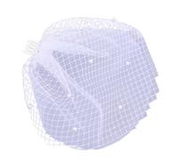 Classico velo bianco per matrimonio con pettine sicuro per capelli velo in tulle per il viso per cerimonie all'aperto e al coperto accessori per capelli