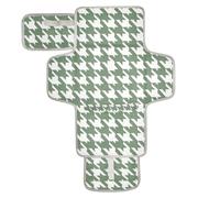 Classico Verde Bianco Pied de Poule Riutilizzabile Pannolino Pad con Tasca in Tessuto Fasciatoio Portatile per Bambino Neonato Stazione di Viaggio Kit cambiador de pa?ales para Bebes