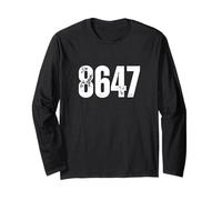 Classico Vintage 80s Style 86 47 Anti Trump Maglia a Manica