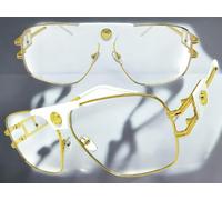 Classico Vintage Hardcore Hip Hop Rapper Lenti Trasparenti Occhiali L Oro Frame