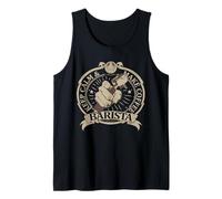 Classico Vintage Keep Calm & Make Coffee Barista Peace Canotta