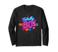 Classico Vintage Totally 80s Retro Fun 80's Party Throwback Maglia a Manica
