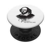 Classico William Shakespeare Ritratto Letterario Fan insegnanti PopSockets PopGrip Adesivo